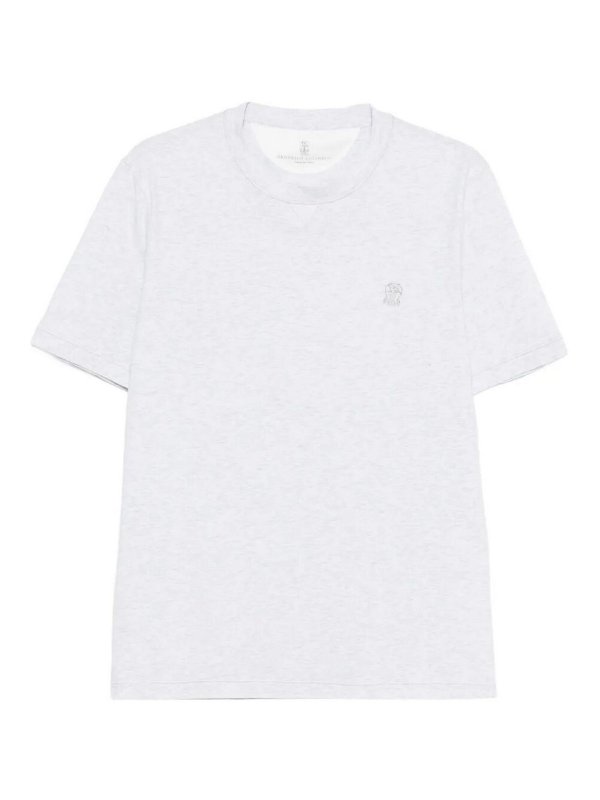 BRUNELLO CUCINELLI: T-shirts - T-Shirt - Hellgrau