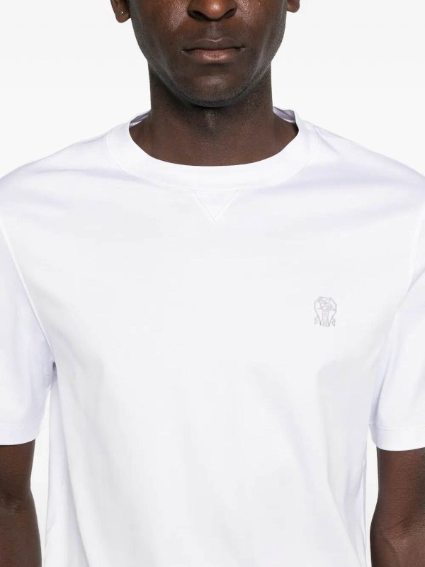 Camiseta - Blanco Replica 
online: BRUNELLO CUCINELLI