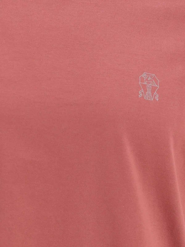 BRUNELLO CUCINELLI: Camisetas online - Camiseta - Rojo