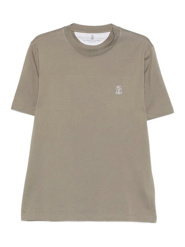 BRUNELLO CUCINELLI: T-shirts - T-Shirt - Weiß