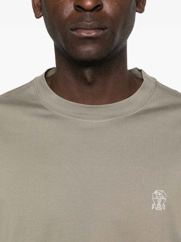 The Best Shops BRUNELLO CUCINELLI: T-shirts - T-Shirt - Weiß