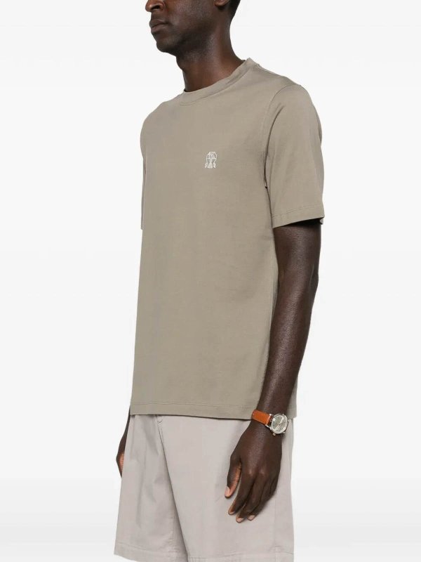 T-Shirt - Weiß shop online: BRUNELLO CUCINELLI