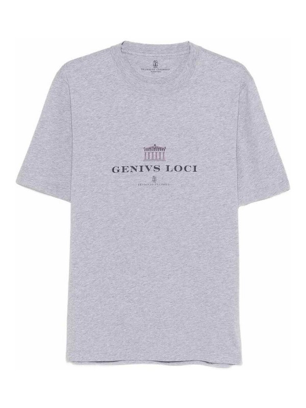 BRUNELLO CUCINELLI: T-shirts - T-Shirt - Grau