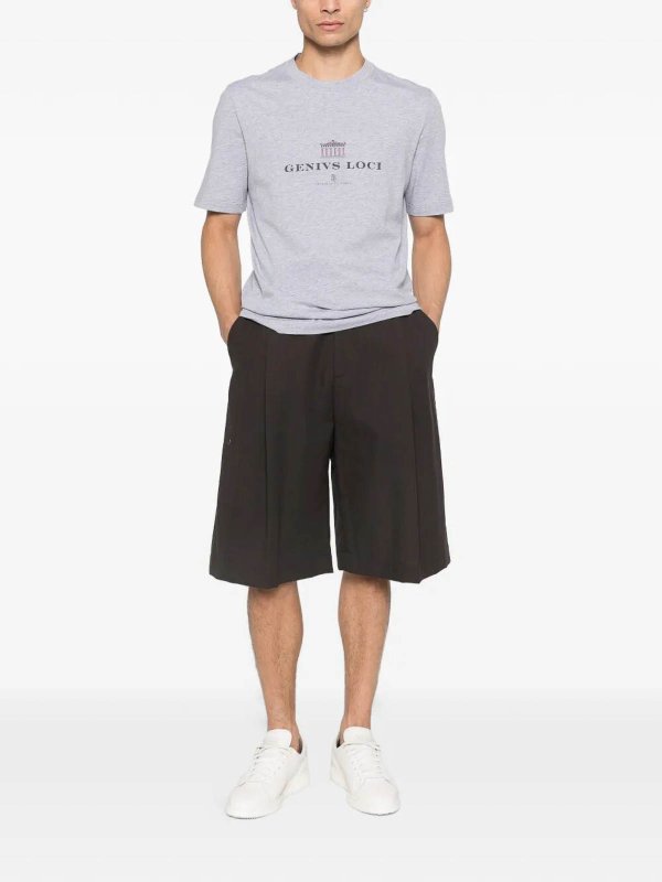 BRUNELLO CUCINELLI: T-shirts online - T-Shirt - Grau