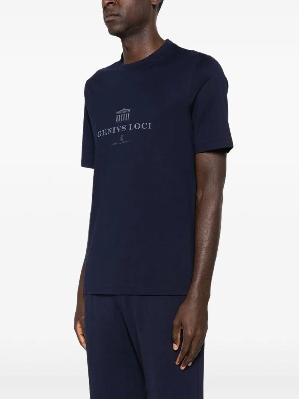 T-Shirt - Blau Replica 
online: BRUNELLO CUCINELLI