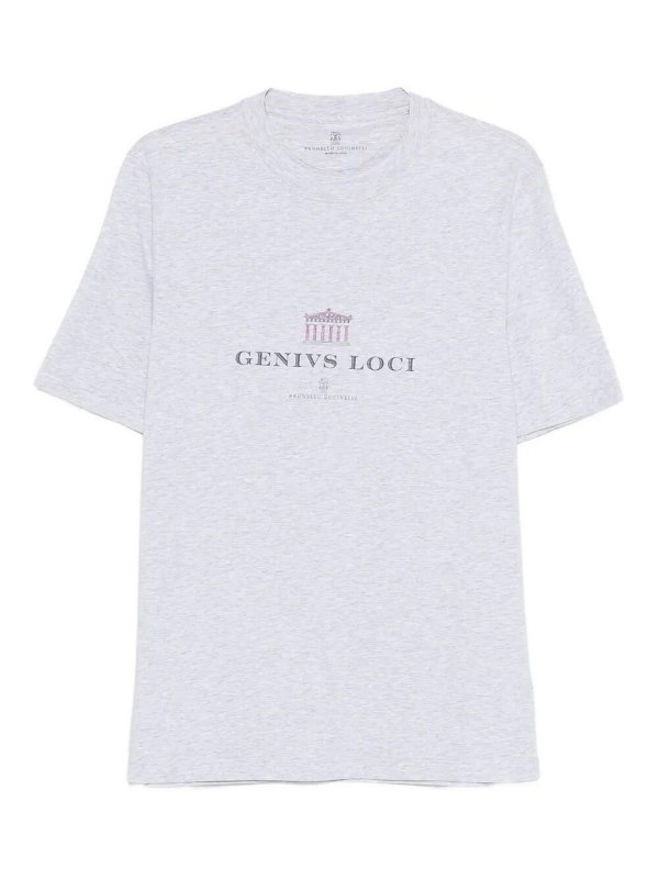 BRUNELLO CUCINELLI: T-shirts - T-Shirt - Grau