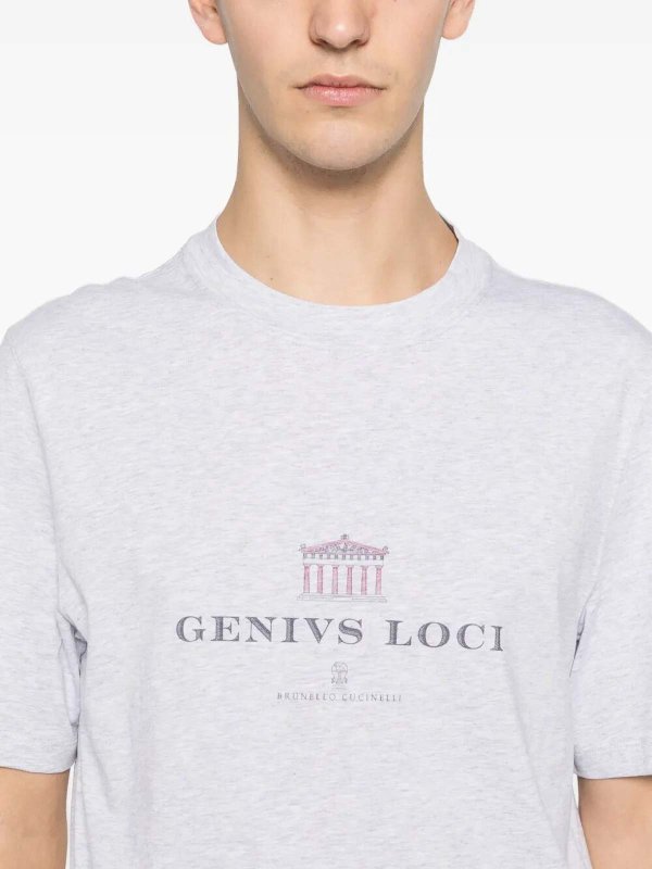 The Best Shops BRUNELLO CUCINELLI: T-shirts - T-Shirt - Grau
