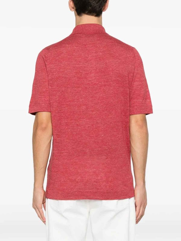 ポロシャツ - 赤 shop online: BRUNELLO CUCINELLI