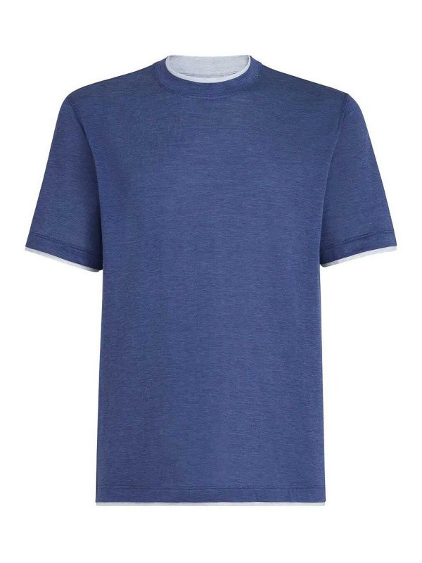 BRUNELLO CUCINELLI: T-shirts - T-Shirt - Délavé