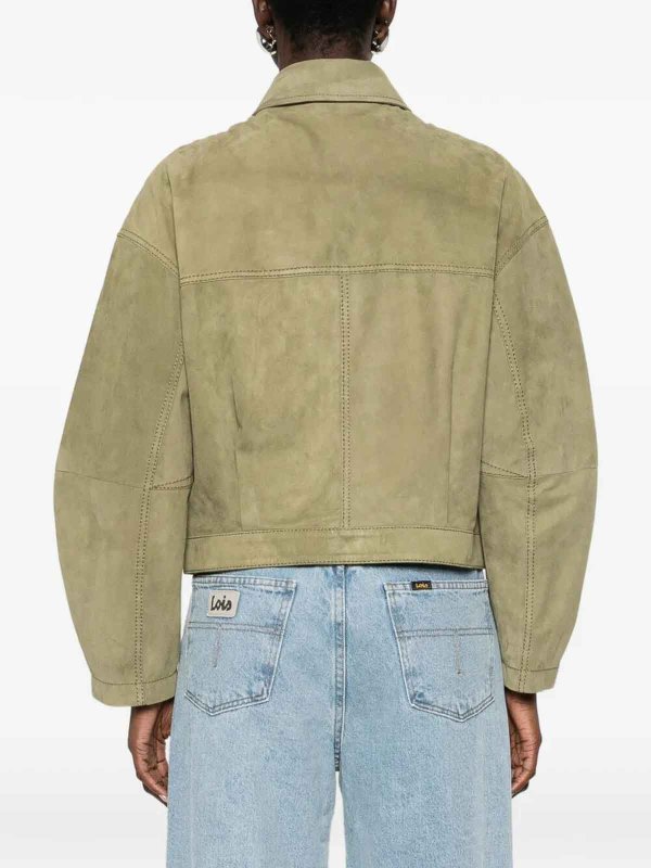 レザージャケット - 緑 shop online: DESA 1972