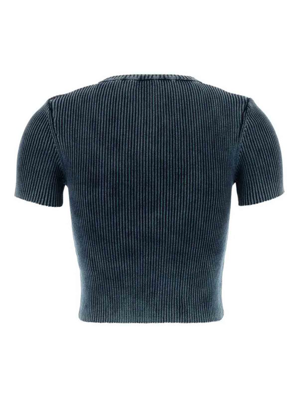 DIESEL: Strickpullover mit Rundhalsausschnitt online - Rundhalspullover - Blau