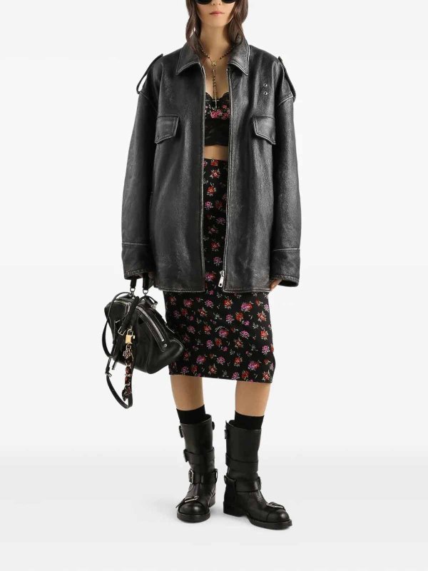 DOLCE & GABBANA: ニーレングススカート＆ミディ丈 online - 膝丈/ミディスカート - 黒