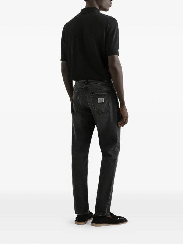 ストレートジーンズ - 黒 Replica 
online: DOLCE & GABBANA