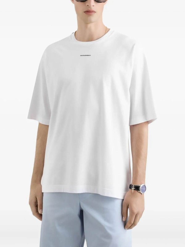 DOLCE & GABBANA: T-shirts online - T-Shirt - Weiß