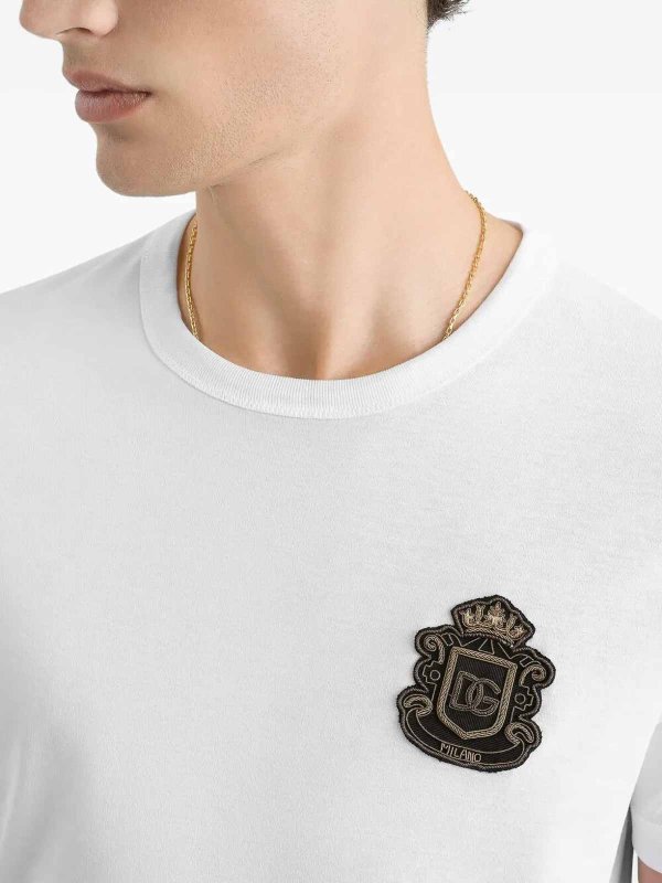 The Best Shops DOLCE & GABBANA: t-shirt - T-shirt Con Ricamo