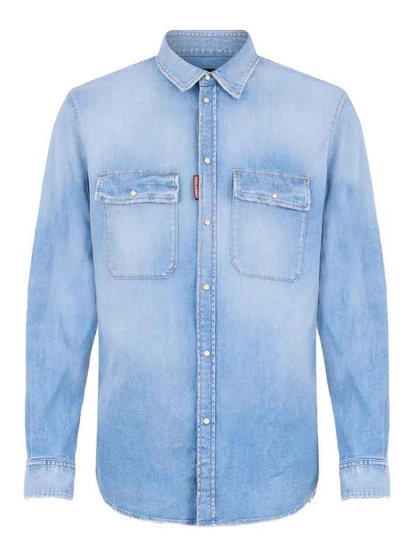 DSQUARED2: Hemden - Hemd - Dunkelblau