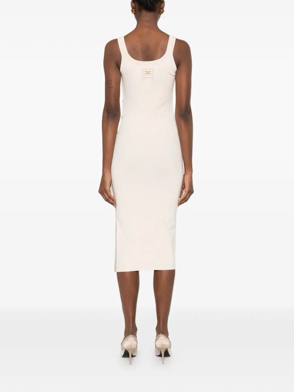 The Best Shops ELISABETTA FRANCHI: ニーレングスドレス - 膝丈ドレス - 白