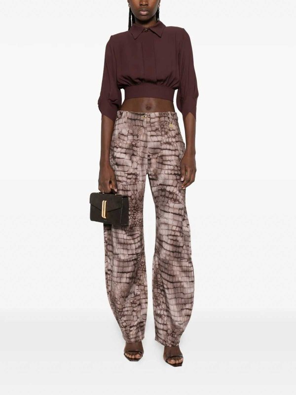 ELISABETTA FRANCHI: ストレートジーンズ online - ストレートジーンズ - ブラウン