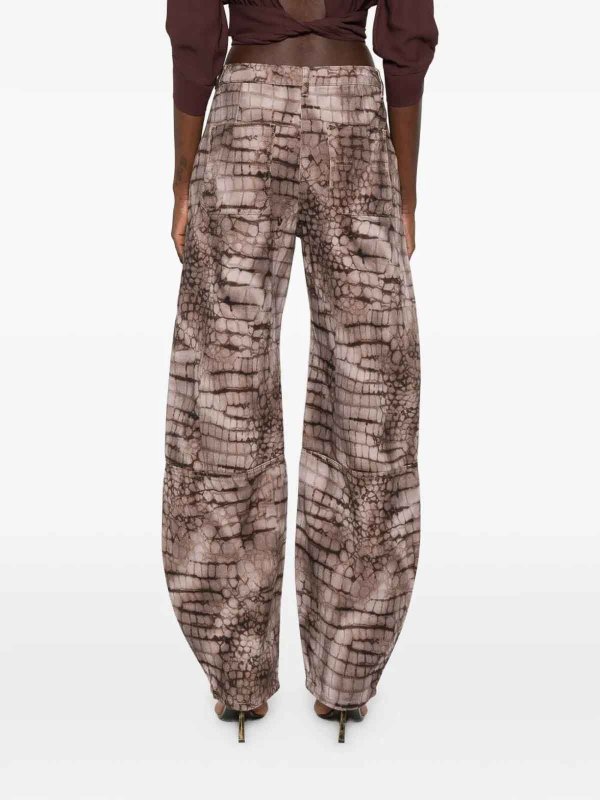 The Best Shops ELISABETTA FRANCHI: ストレートジーンズ - ストレートジーンズ - ブラウン