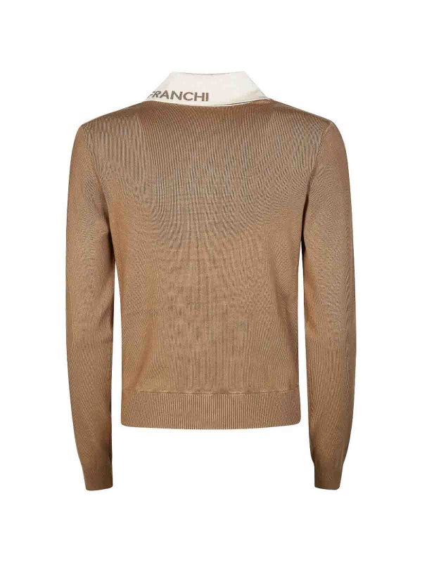 ELISABETTA FRANCHI: Strickpullover mit Rundhalsausschnitt online - Rundhalspullover - Grau