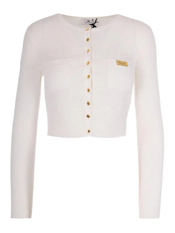 ELISABETTA FRANCHI: クルーネック - クルーネック - クリーム