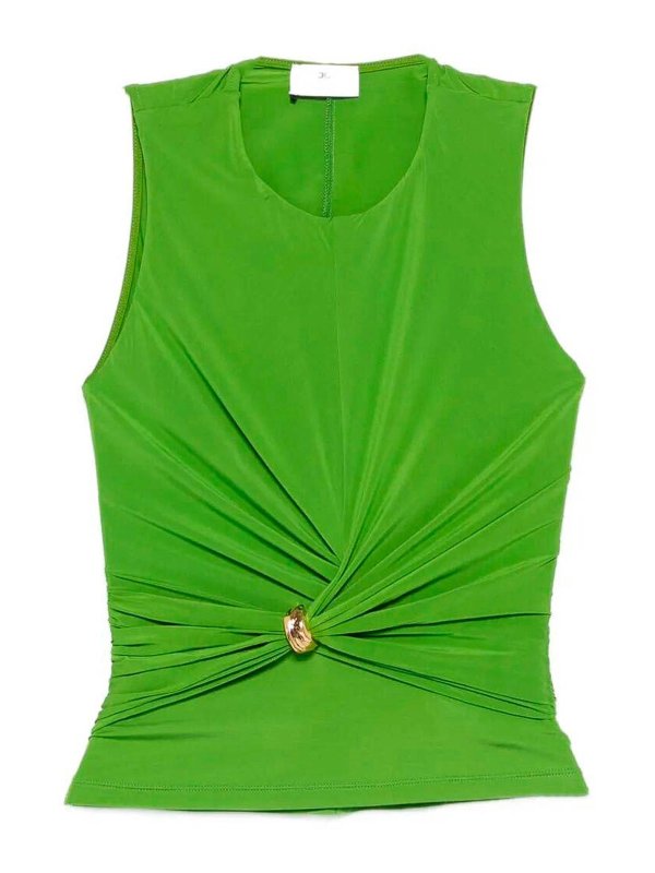 ELISABETTA FRANCHI: トップス＆タンクトップ - トップ/タンクトップ - 緑