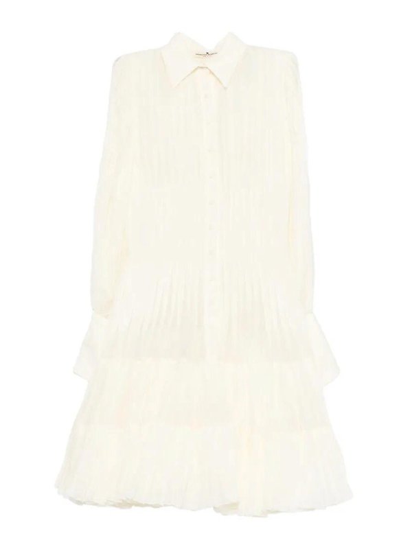 ERMANNO SCERVINO: ショートドレス - ショートドレス - 白