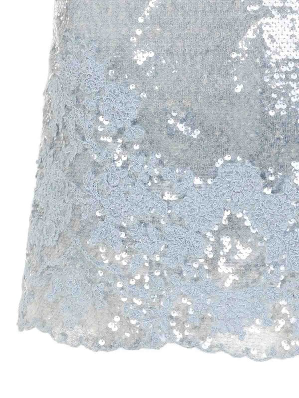 膝丈ドレス - ブルー shop online: ERMANNO SCERVINO