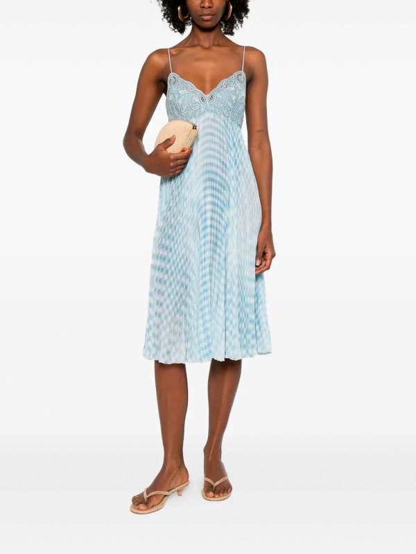 ERMANNO SCERVINO: ニーレングスドレス online - 膝丈ドレス - ライトブルー