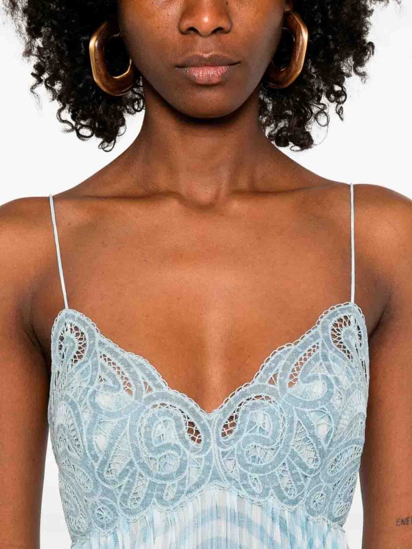 ERMANNO SCERVINO buy online 膝丈ドレス - ライトブルー