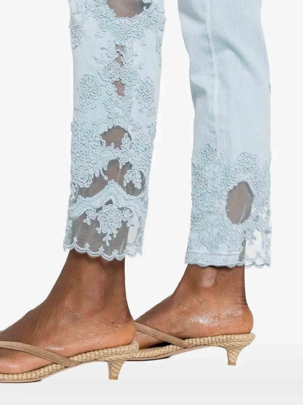 The Best Shops ERMANNO SCERVINO: ストレートジーンズ - ストレートジーンズ - ブルー