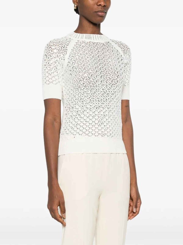 Rundhalspullover - Weiß shop online: ERMANNO SCERVINO