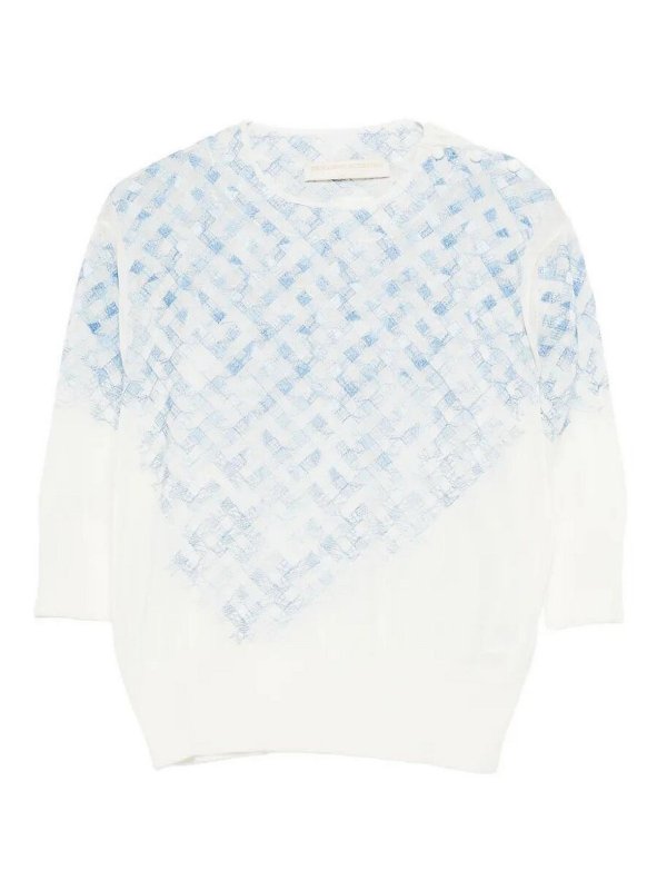 ERMANNO SCERVINO: クルーネック - クルーネック - ライトブルー