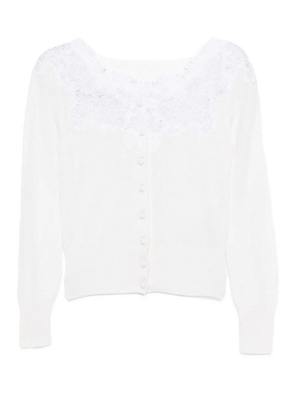 ERMANNO SCERVINO: Cardigans - Cardigan - Weiß