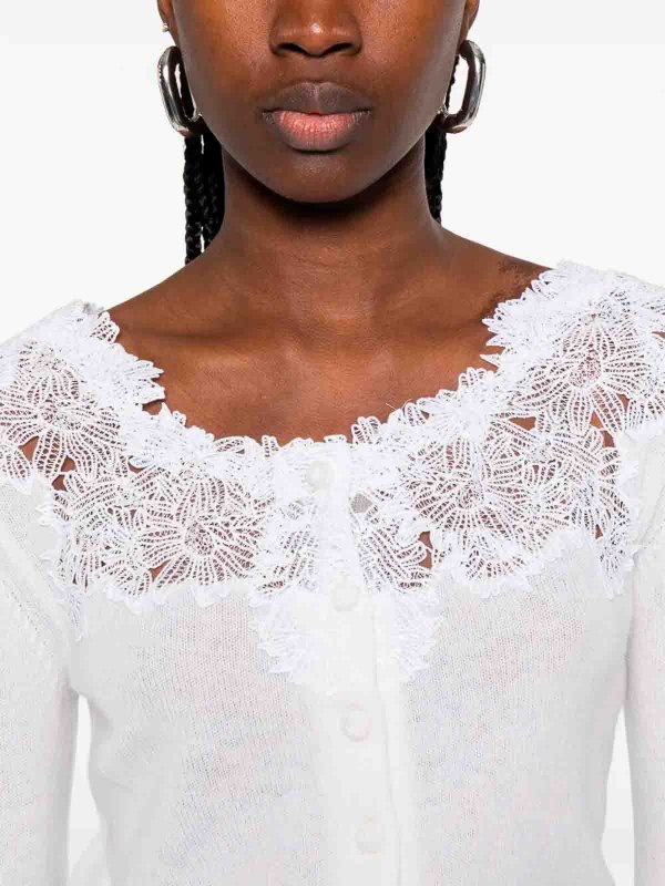 Cardigan - Weiß shop online: ERMANNO SCERVINO