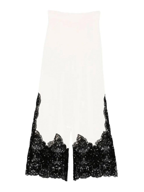 ERMANNO SCERVINO: Casual Hosen - Casual Hose - Weiß