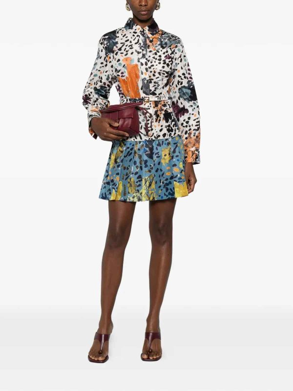 FENDI: knee length dresses online - Falena Print Dress