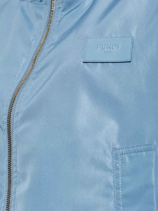 The Best Shops FENDI: casual jackets - K-Way Printed Nylon