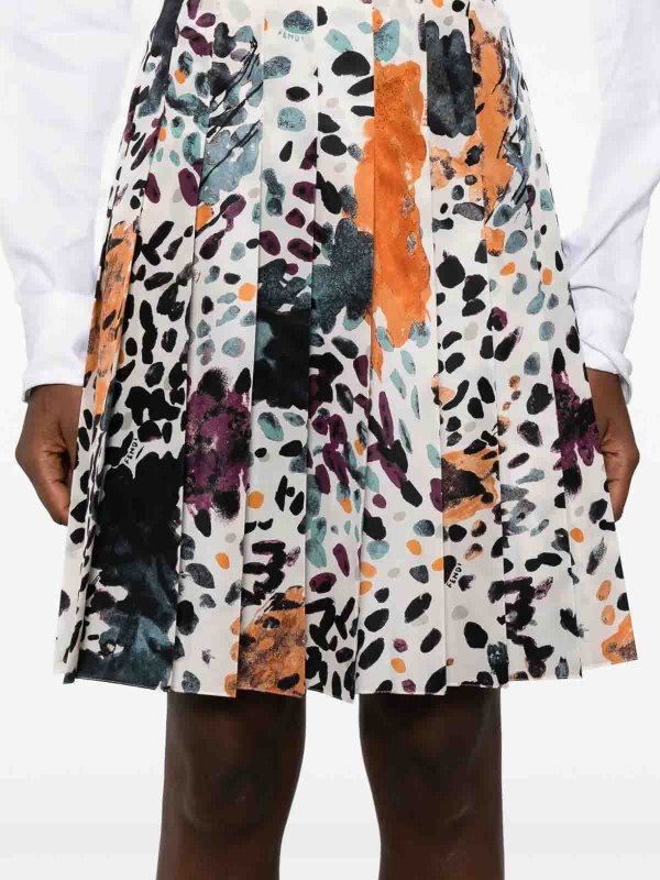 The Best Shops FENDI: Knee length skirts & Midi - Falena Print Skirt
