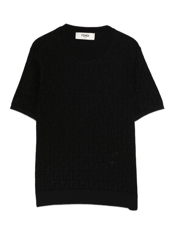FENDI: crew necks - Ff Sweater