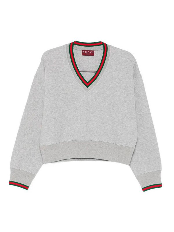 GUCCI: v necks - V-Neck Boxy Sweater