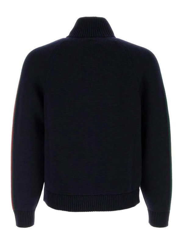 GUCCI: cardigans online - Long Sleeve Zip Jacket