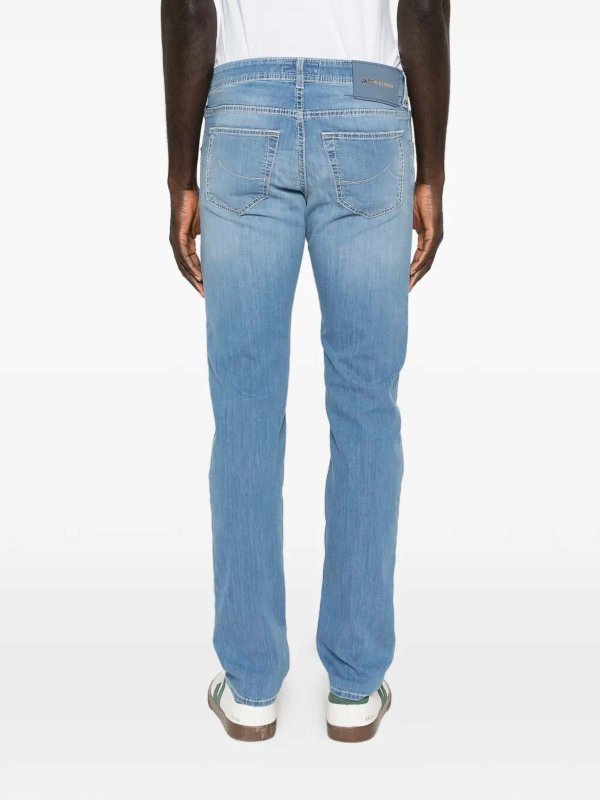 The Best Shops JACOB COHEN: ストレートジーンズ - ストレートジーンズ - ライトブルー