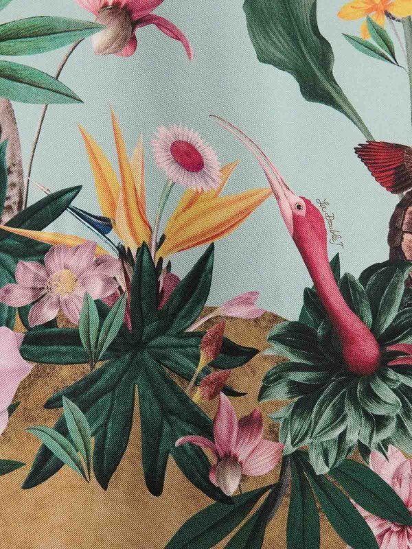 The Best Shops LA DOUBLEJ: knee length dresses - Swing Dress With Feathers