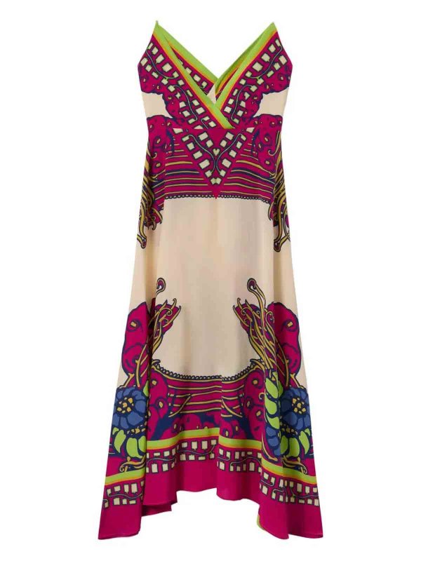 Knielanges Kleid - Bunt shop online: LA DOUBLEJ