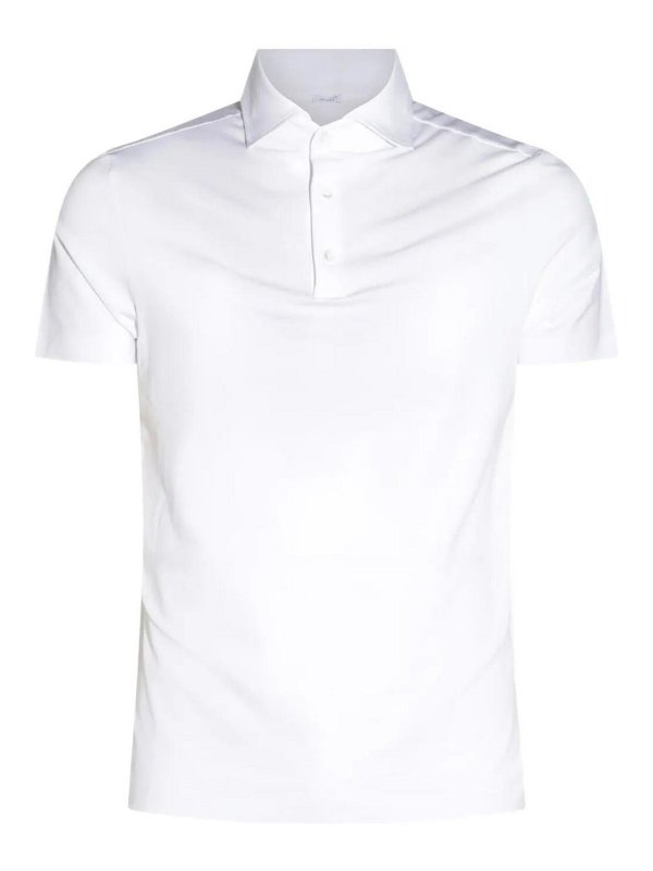 MALO: Poloshirts - Poloshirt - Weiß