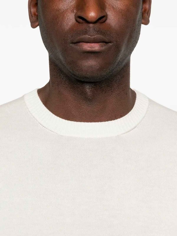 クルーネック - ベージュ shop online: MALO