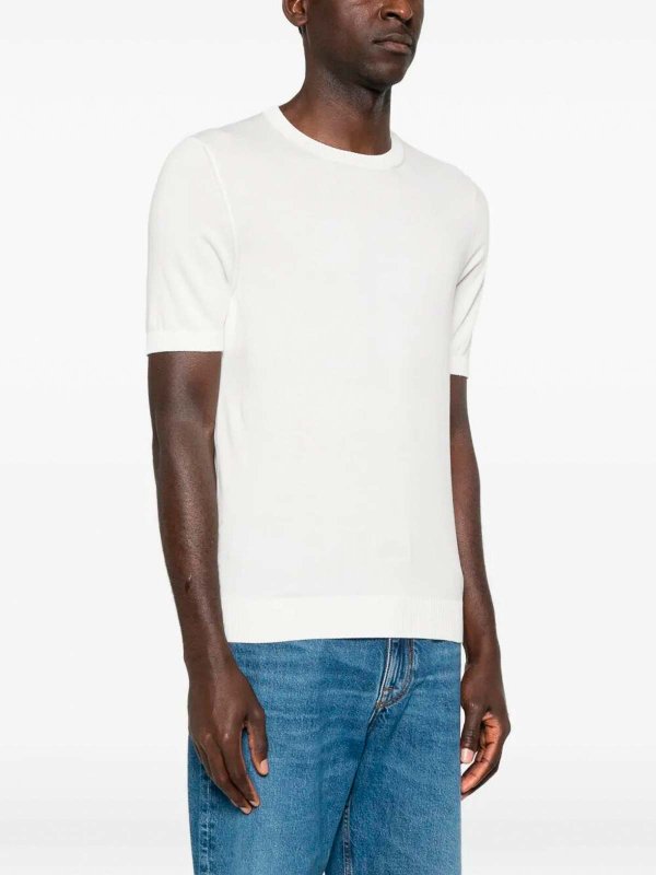 The Best Shops MALO: クルーネック - クルーネック - 白