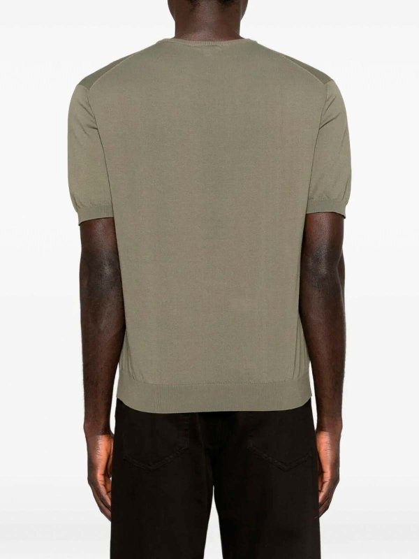 クルーネック - 緑 shop online: MALO