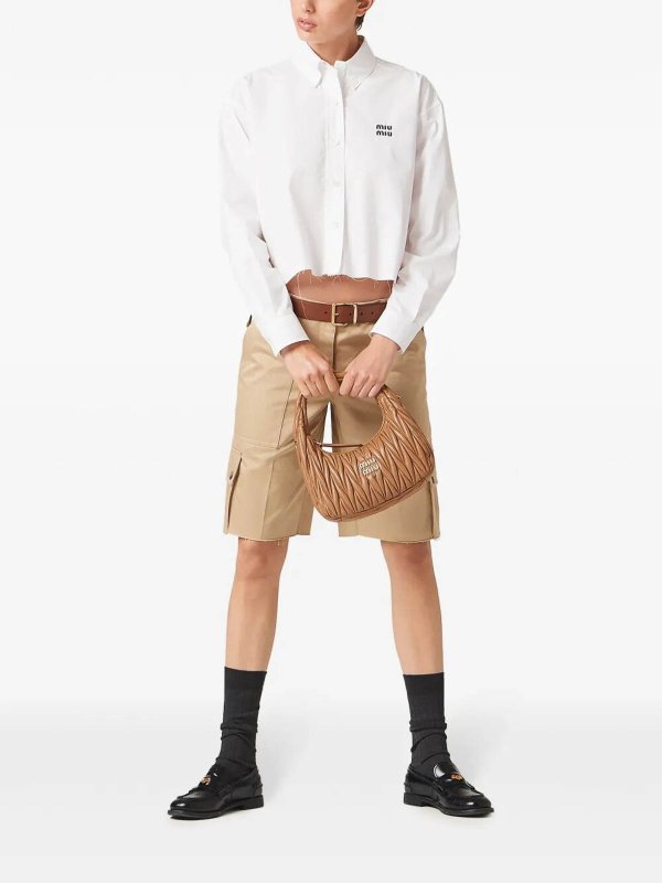 MIU MIU: shirts online - Cropped Shirt
